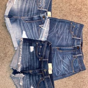 HOLLISTER DENIM SHORTS BUNDLE